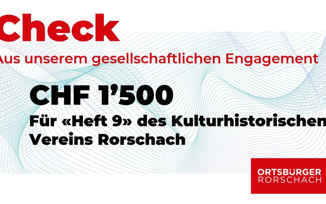 «Heft 9» unserem Ehrenbürger Louis Specker gewidmet