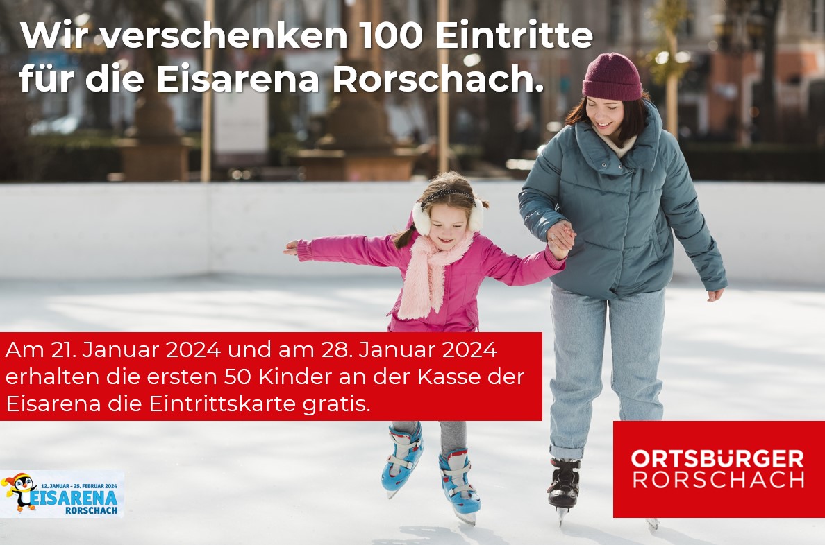 Wir verschenken 100 Eintritte für die Eisarena