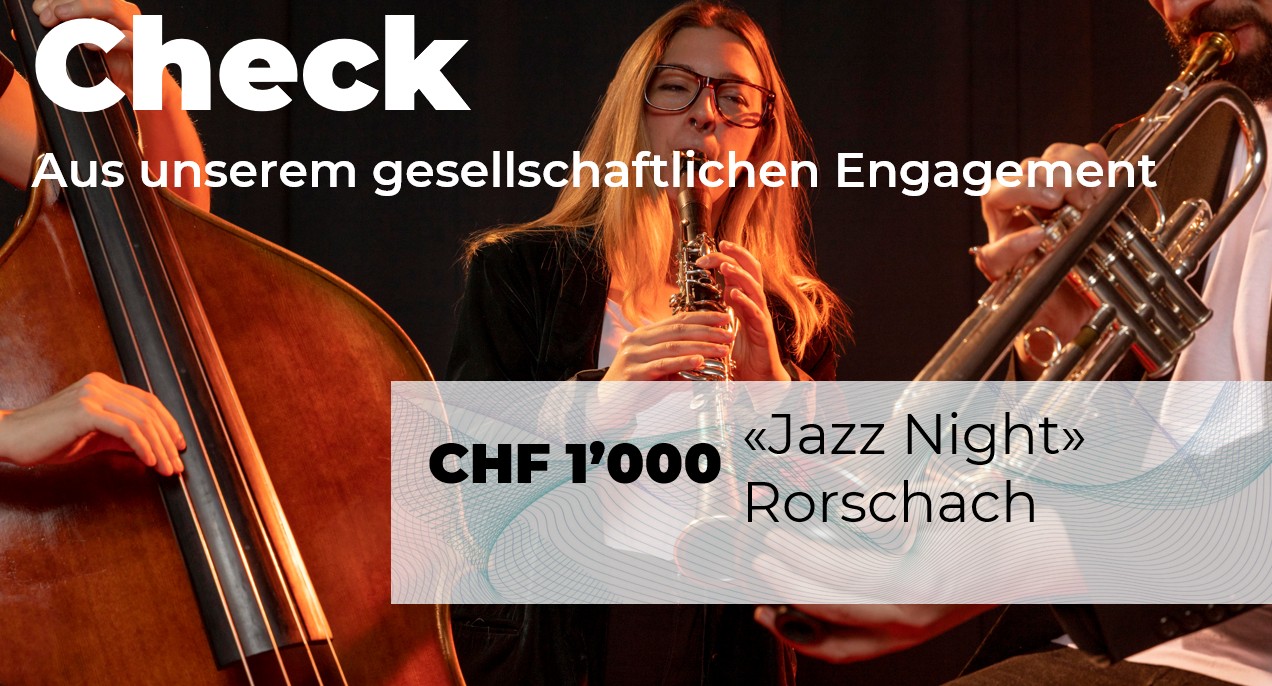 CHF 1’000 für die «Jazz Night» Rorschach
