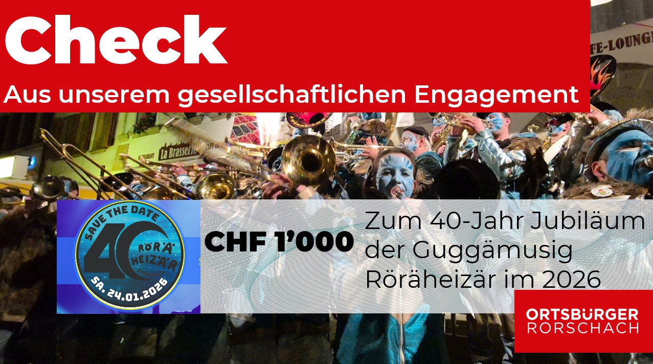 2026 feiert die Guggämusig Röräheizär ihr 40jähriges Jubiläum!
