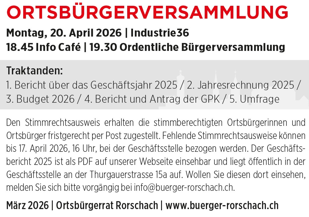 Ortsbürgerversammlung 2026