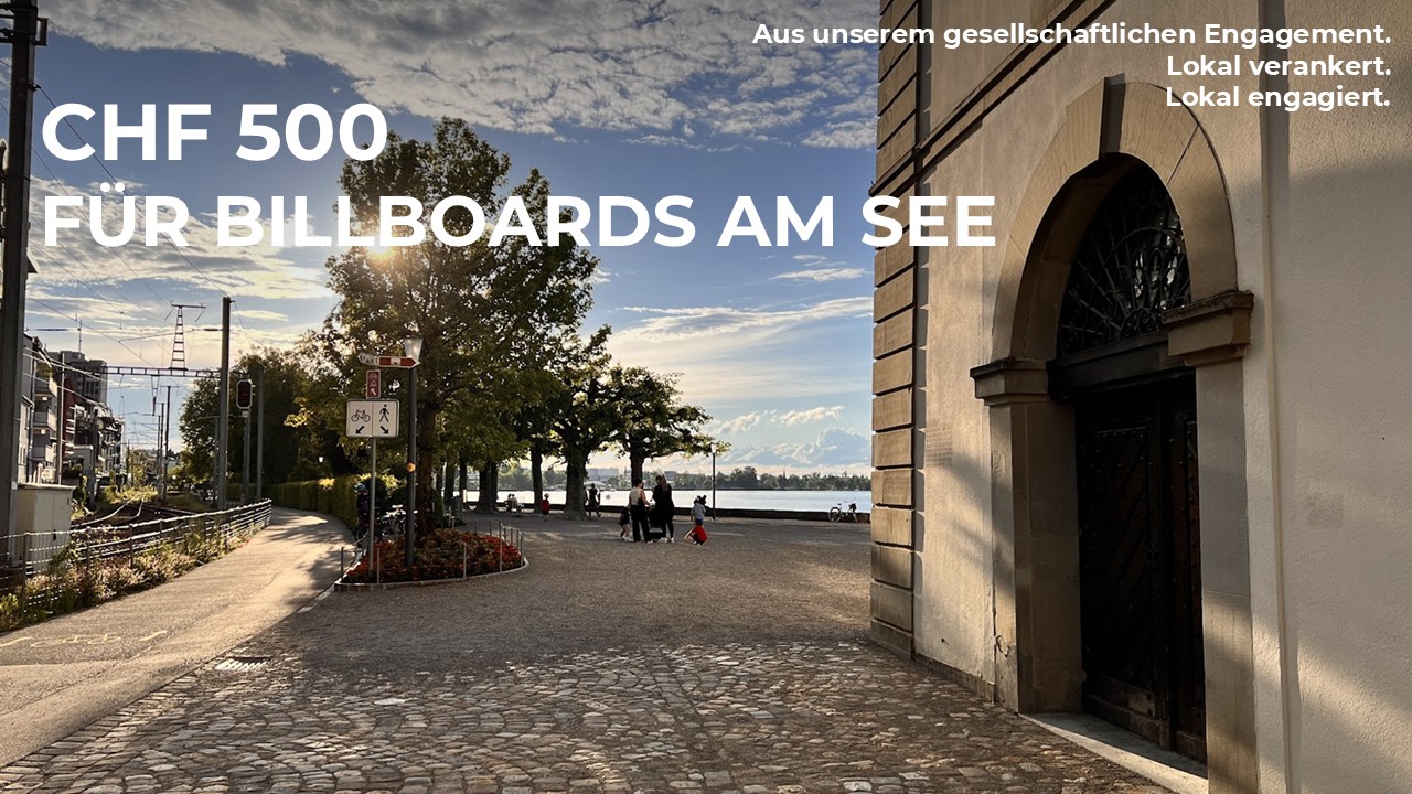 CHF 500 für die «Billboards am See»