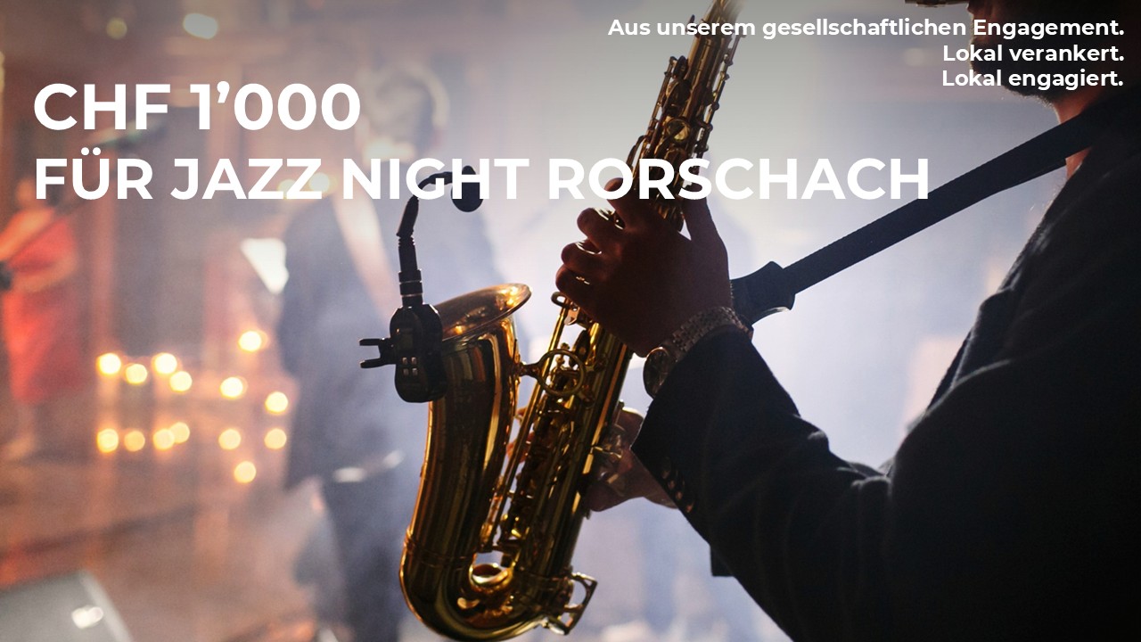 CHF 1’000 für die Jazz Night Rorschach