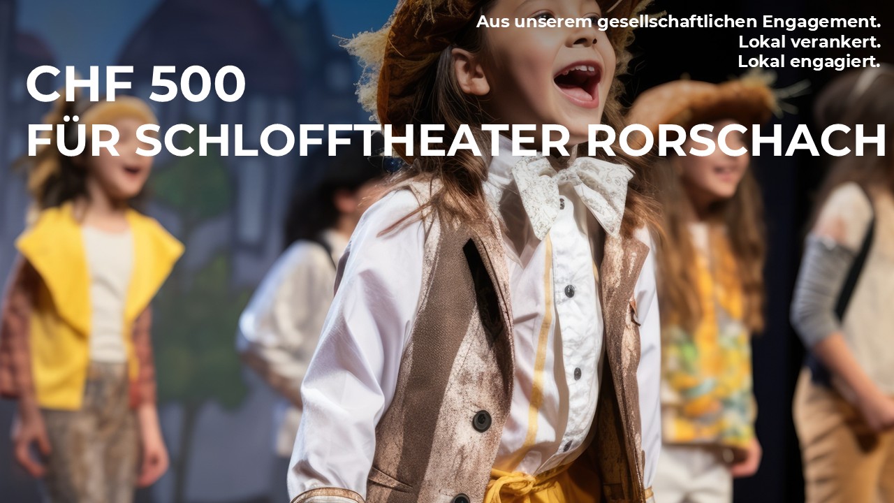 CHF 500 fürs Schlofftheater Rorschach