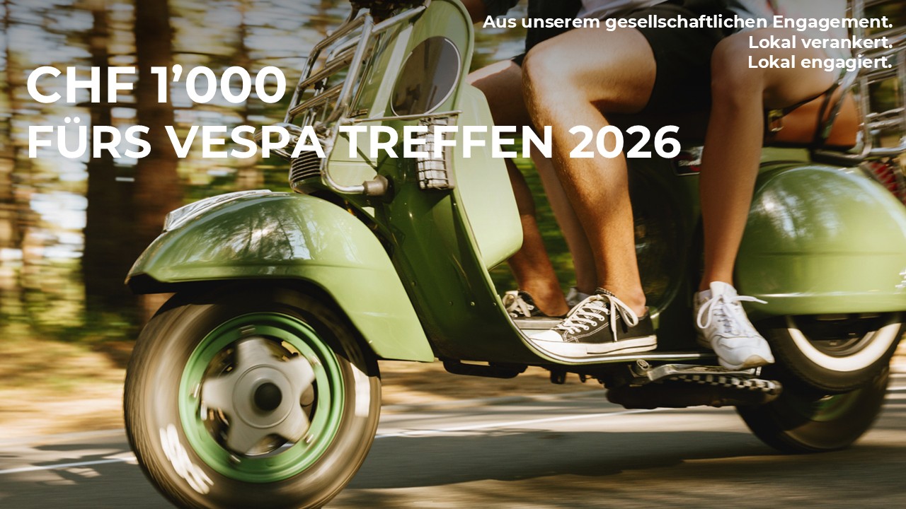 CHF 1’000 für den Vespa Club Rorschach